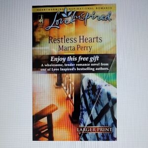 Restless Hearts (Love Inspired) By Marta Perry - NEW!
